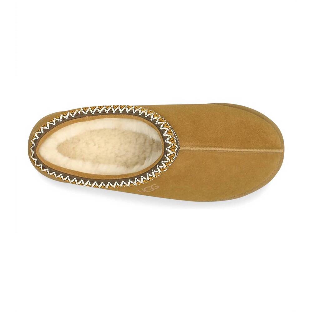 NEW UGG men's tasman suede slippers in chestnut - Picture 4 of 5